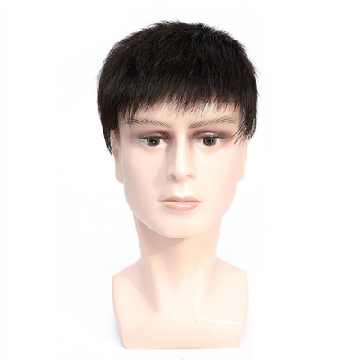 왼쪽 디자인 스위스 蕾丝 베이스 남성 튜피 얇은 피부 개척과 100% 인간 머리카락