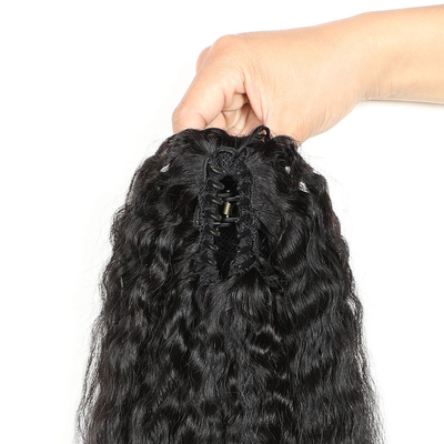 0.2kg 드래그스트링 인적 머리 킨키 직렬 말꼬리 연장 여성 2022