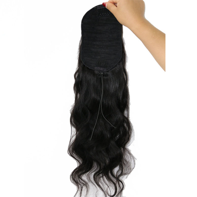 맞춤형 보디 웨이브 랩 검은 머리 조각