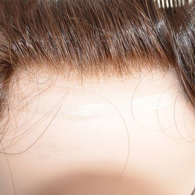풀 핸드 묶음 기술 인적 머리 상단 스위스 랜스 베이스 보이지 않는 헤어 라인