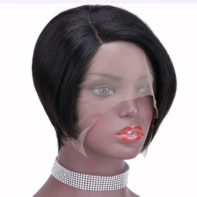 스위스 랜스 기본 재료 직선 픽시 컷 완전 기계 패그 100% 인간 머리카락으로 만들어졌습니다