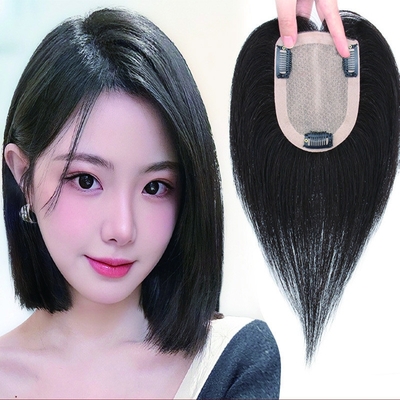 180% 밀도 레미 헤어 투피 실크 베이스 톱과 24mm 투피 텍스처 길이 30cm