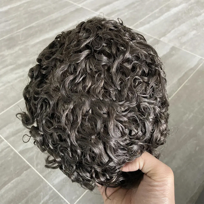 전체 큐티클 100% 처녀 큐티클 정렬 머리카락 흑인 남성의 아프로 투피