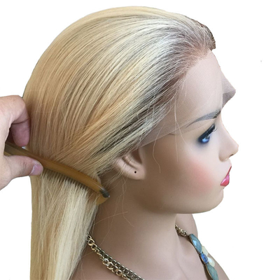 부드럽고 반짝이는 613 금발색  Ombre Human Hair Highlight 유럽 여성용 손 묶음 패이크
